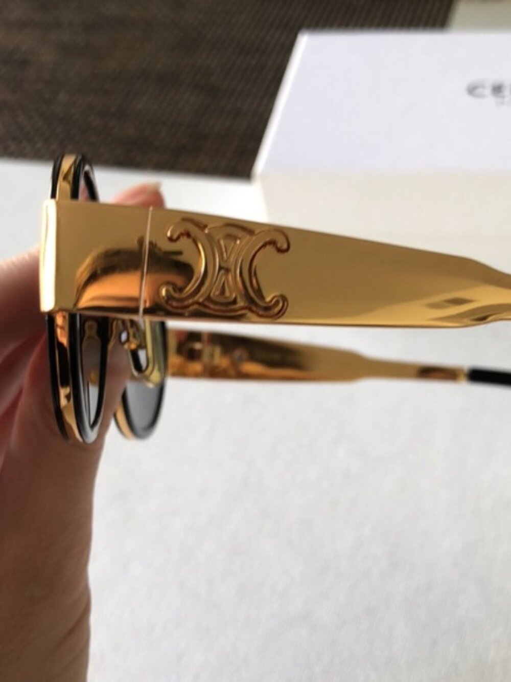 Celine Black and Gold Sunglasses MK - Picture 6 of 10